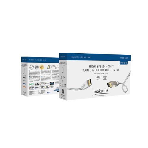 Inakustik HDMI – HDMI mini kabel, 3m