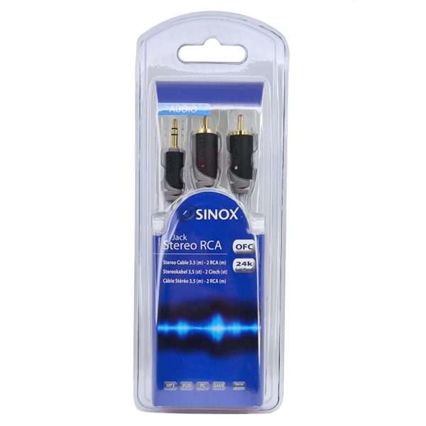 SINOX SXA 3.5mm na 2x RCA