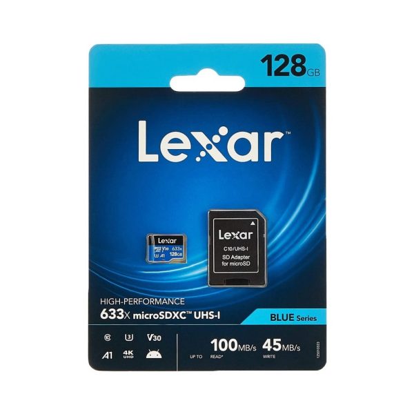 LEXAR microsd 633x blue series 128GB