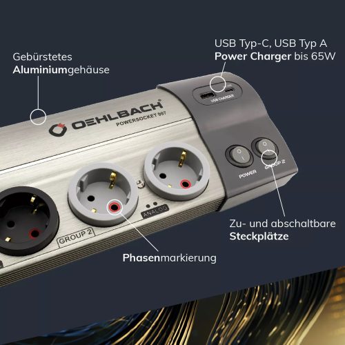Strujna letva OEHLBACH POWERSOCKET 907 MK2