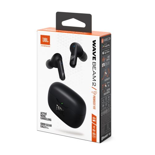 TWS slušalice JBL WAVE BEAM 2, crne