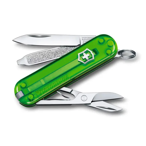 Švicarski nož VICTORINOX CLASSIC SD, transparent green