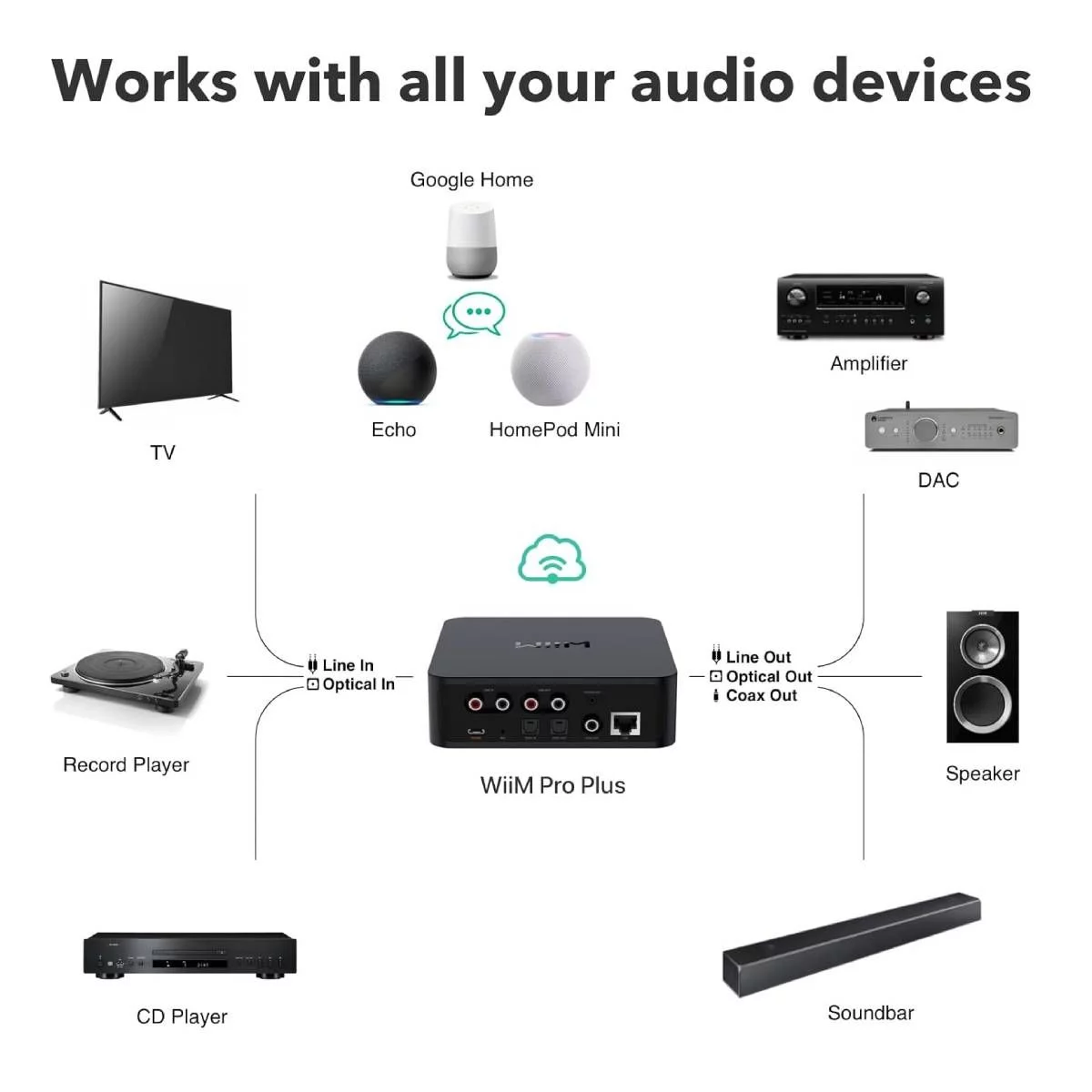 Audio streamer WiiM PRO PLUS