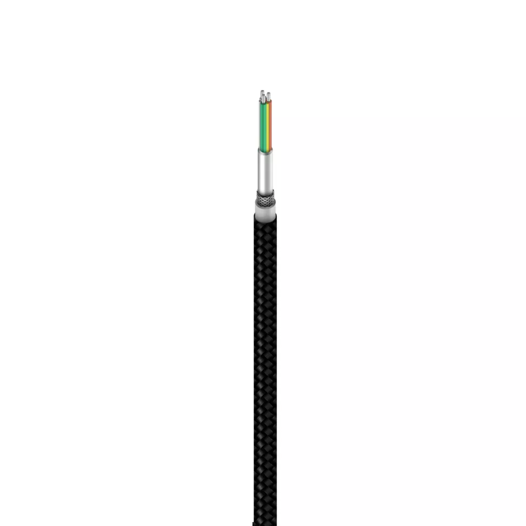 Pleteni kabel XIAOMI USB-A na USB-C (1 metar), crni
