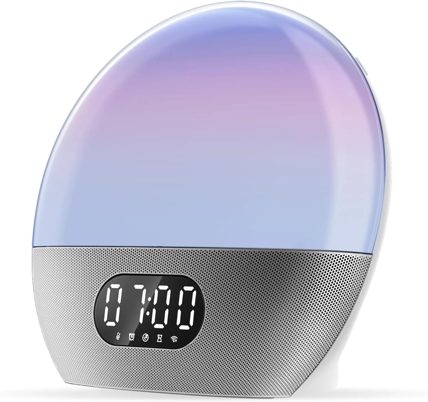 Radiopametna budilica WIIM WAKE UP, Shiny Silver
