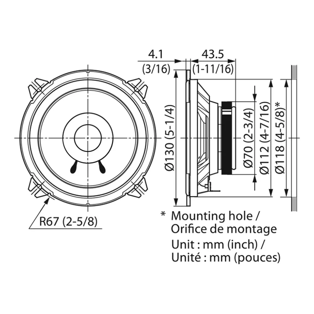 Auto zvučnici KENWOOD KFC-S1356