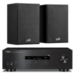 stereo set yamaha r-s202d +polk mxt 15
