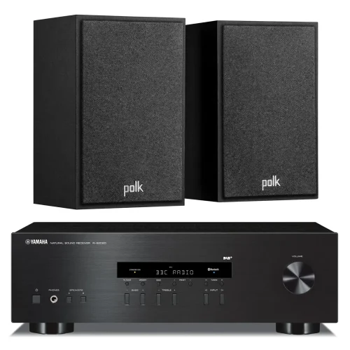 stereo set yamaha r-s202d +polk mxt 15