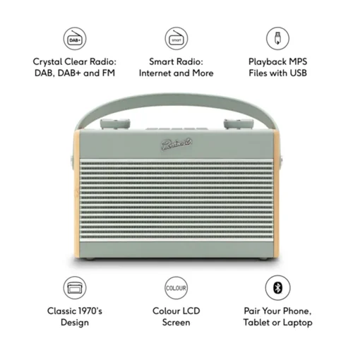 Radio ROBERTS RAMBLER MAX, duck egg