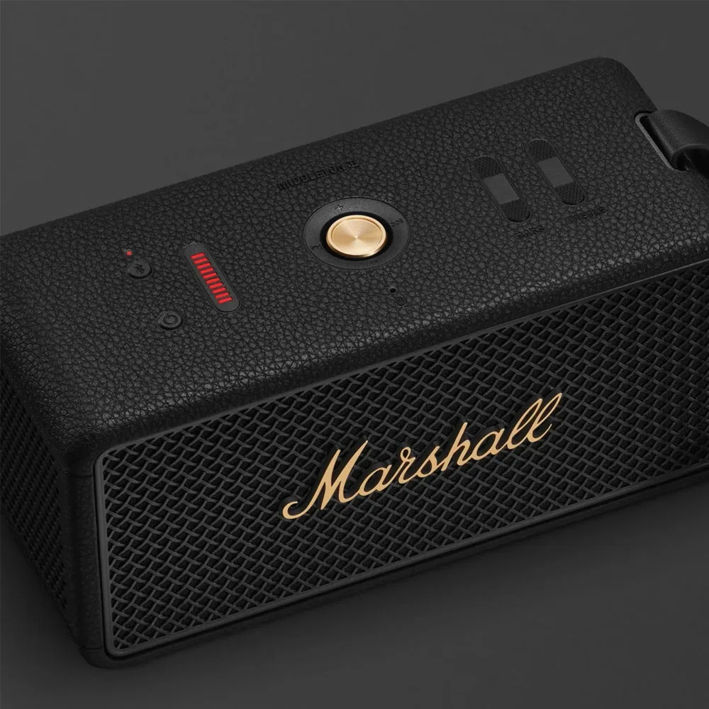 Bluetooth zvučnik MARSHALL MIDDLETON II, black and brass