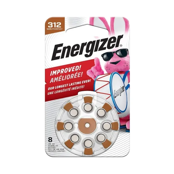 Baterije za slušni aparat ENERGIZER 312, (8kom)