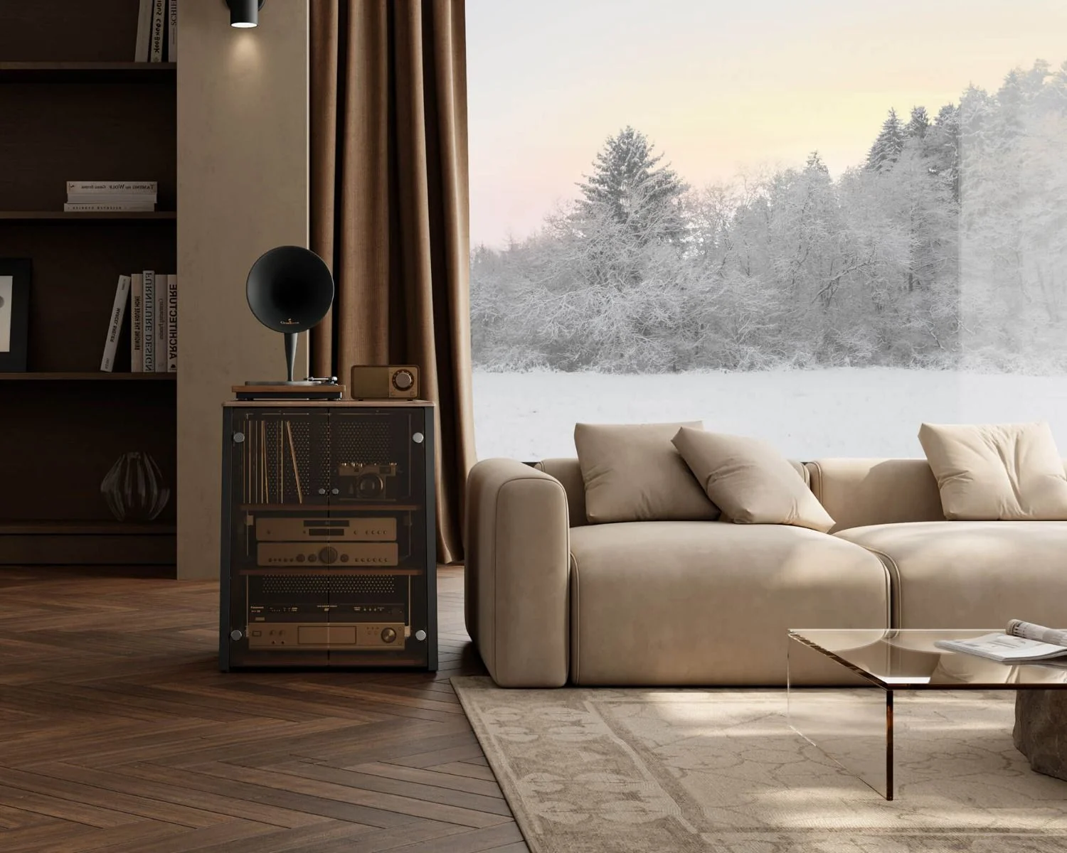 FITUEYES EIFFEL VS AS07 ENCLOSED, walnut