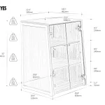 FITUEYES EIFFEL VS AS07 ENCLOSED, walnut