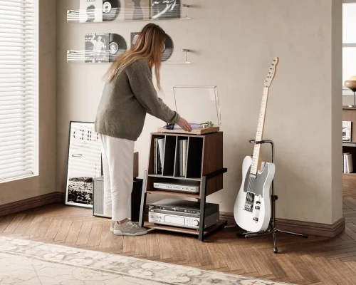 Hi-Fi polica FITUEYES EIFFEL RS05, walnut