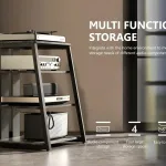 Hi-Fi polica FITUEYES Eiffel AS07, crna