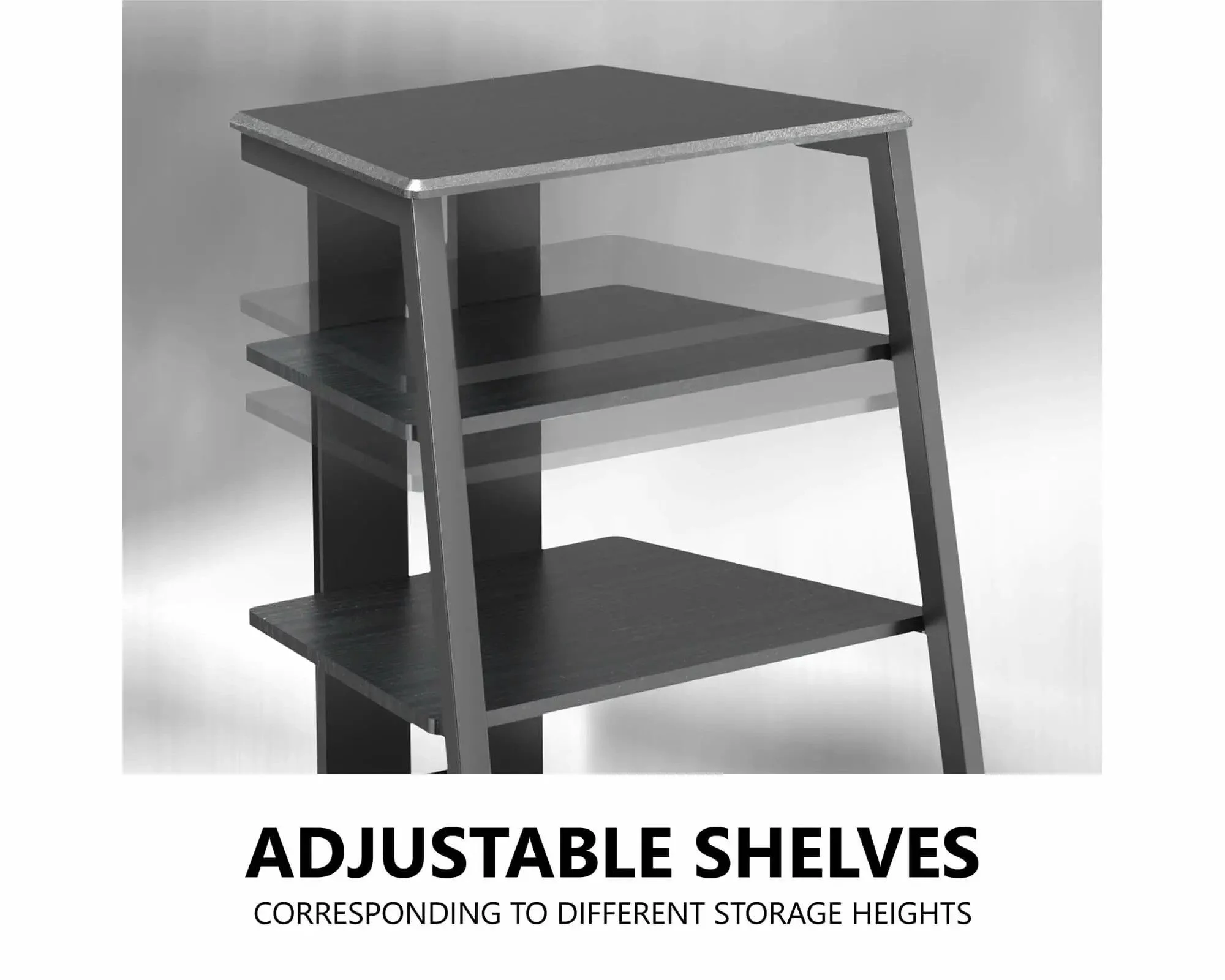 Hi-Fi polica FITUEYES Eiffel AS07, crna