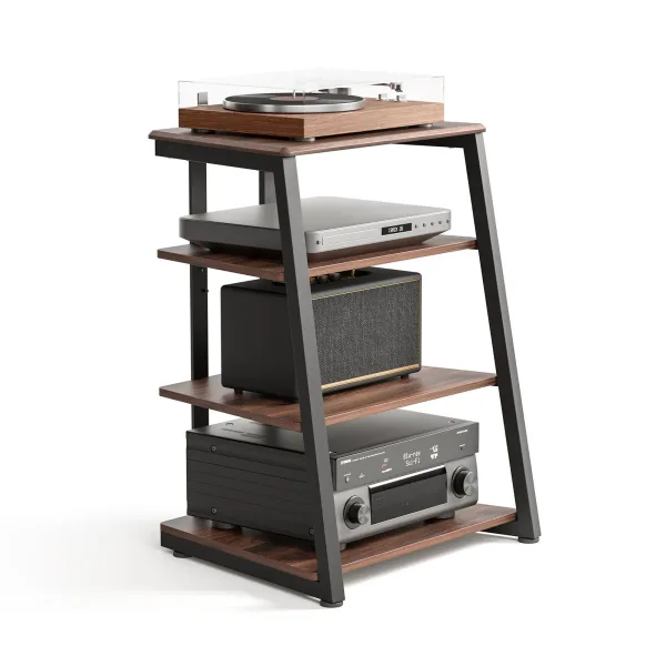 Hi-Fi polica FITUEYES Eiffel AS07, walnut