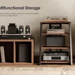 Hi-Fi polica FITUEYES Eiffel AS07, walnut