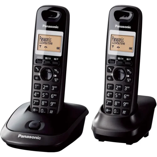 Bežični telefon PANASONICKX-TG 2512 DUO, crni