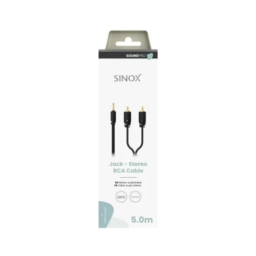 3.5mm na 2xRCA SINOX PRO SXA06005