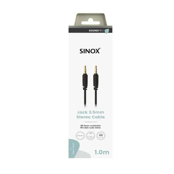 AUX kabel SINOX PRO 3.5mm na 3.5mm, 1 metar