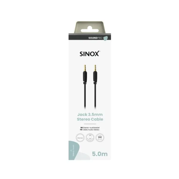 AUX kabel SINOX PRO 3.5mm na 3.5mm, 5 metara
