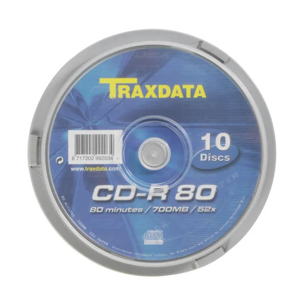 CD-R medij TRAXDATA 700MB/52x, cake (10kom)