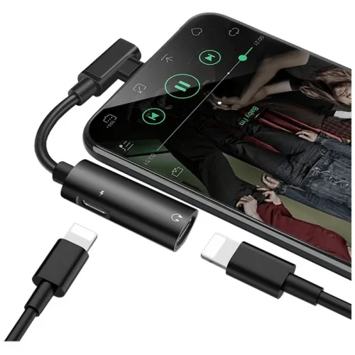 Iphone adapter HOCO LS18, 2u1