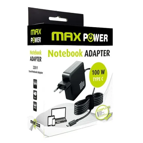 Univerzalni punjač za laptope MAXPOWER 100W, Tip-C, 1.8m