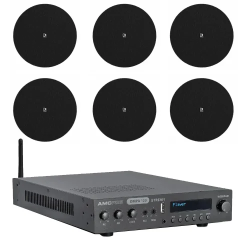 100V sistem AMC DMPA 120 + AUDAC CENA 812B