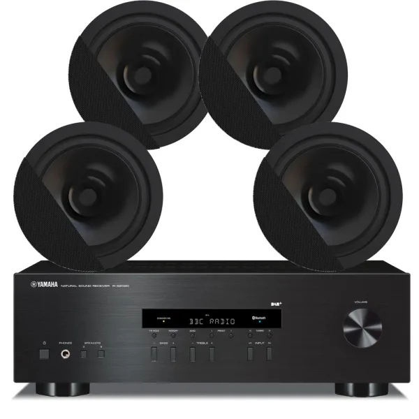 Set za ugostiteljstvo YAMAHA R-S202D + 4x AUDAC CENA 812, black