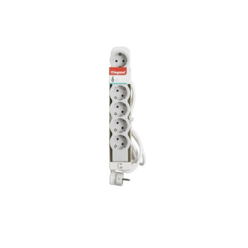 LEGRAND PRODUŽNI KABEL 6xŠUKO 3 METRA BIJELI